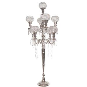 Boule de cristal argent 7 bras candélabres - Product Image 1