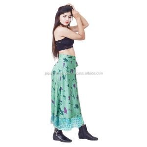 ชุดเดรสมินิเดรสสองชั้นทรงส่าหรีหลากสีสไตล์ฮิปปี้ลำลองขนาดใหญ่พิเศษสำหรับผู้ใหญ่ - Product Image 3