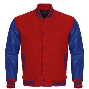 Nueva y elegante chaqueta Bomber de béisbol Letterman para hombre, venta al por mayor, logotipo personalizado, manga de cuero, Letterman, cuerpo de lana, precio barato - Product Image 3