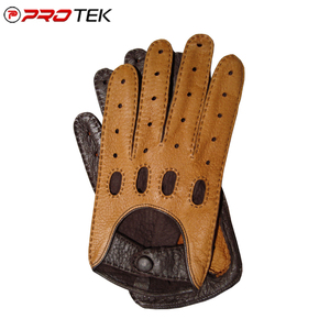 Gants en cuir véritable de qualité supérieure pour les voyages quotidiens en plein air et décontractés-Gants de conduite et d'habillage polyvalents - Product Image 3