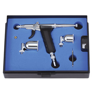 Venta al por mayor calidad aerógrafo Kit pistola de pintura con 7 15 30 Cc Copa - Product Image 4