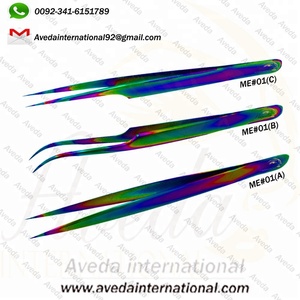 แหนบต่อขนตาสีรุ้งแบบรัสเซียด้ามจับแข็งแรงน้ำหนักเบาแหนบแต่งโลโก้ได้ตามต้องการพร้อมปลายแหลม - Product Image 3