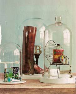 AIC Home Decor Clear <b>Glass</b> <b>Dome</b> with Knob in Art Deco Style for Stylish Interior Design - Product Image 4