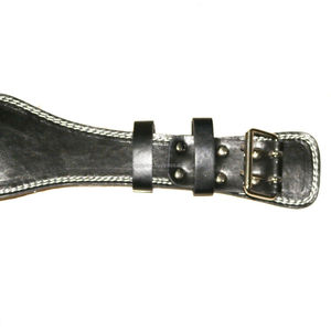 High Quality Custom logo Fitness Weightlifting Padded Cowhide Leather Power <b>6</b> Inch Belt - Product Image 2