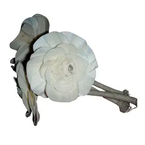 Coloré Sola bois fleurs artificielles oeillet Sola fleur sèche pour diffuseur de roseau bricolage Bouquets de mariage décorations pour la maison - Product Image 1