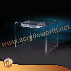 Mesa de centro acrílica transparente, personalizada, moderna - Product Image 6