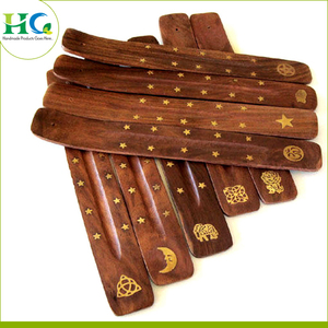 High Quality Crafted Wood Incense Burner <b>with</b> Brass Inlay Best Selling Aromatherapy <b>Diffuser</b> at Price - Product Image 1