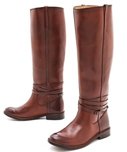 Botas de montar de cuero altas - Product Image 1