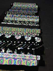 Cầu Vồng Màu Phản Quang Linh Hoạt Căng In Lông Cừu Ủng Hộ Màu Đỏ Đen Bạc Đan Polyester May Phản Xạ Vải Chất Liệu - Product Image 2