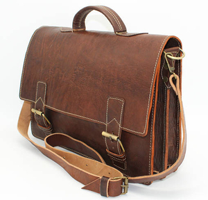 Bolso de Cuero Hecho a Mano de Diseño Tradicional Marroquí, Estilo Marroquí - Product Image 2