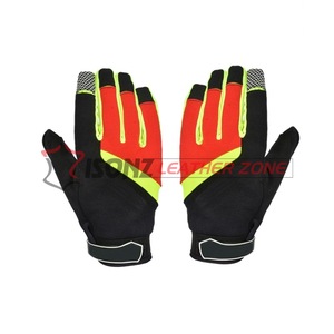 Guantes mecánicos personalizables Guantes de mano de poliéster de cuero de uso general Guantes desechables resistentes a productos químicos Forro de nailon - Product Image 5