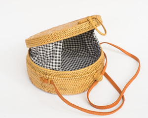 ฤดูร้อนราคาถูกหาดฟางกระเป๋า/ล็อควงกลมหวายกระเป๋า - Product Image 2