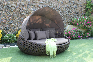 เตียงอาบแดดหรือเดย์เบดสำหรับสวนกลางแจ้งลานระเบียงชายหาดรีสอร์ทสระว่ายน้ำเฟอร์นิเจอร์หวาย - Product Image 2