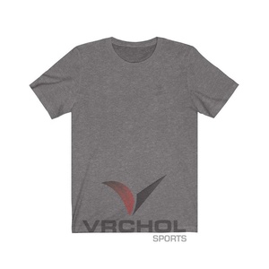 T-shirt à col en O personnalisé coupe ajustée 100% coton pour le corps tissu tricoté à motif solide 220 grammes de poids techniques brodées - Product Image 5