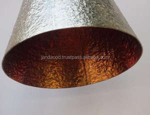 โคมไฟระย้าทองเหลืองสไตล์โบราณสำหรับตกแต่งบ้านโคมไฟโลหะทำจากอลูมิเนียมชุบเคลือบ - Product Image 4