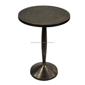 โต๊ะเหล็กด้านข้างแบบโบราณสำหรับห้องนั่งเล่นโต๊ะกาแฟพร้อมโซฟาโต๊ะข้างสำหรับห้องนอนดีไซน์นูนทันสมัย - Product Image 1