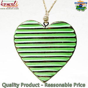 Natural Wooden Wood Heart Decoration Blank Christmas Decorations <b>Ornament</b> - Product Image 4