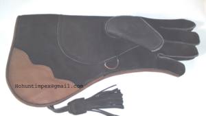 HO hunts ถุงมือหนัง nubuck สองชั้นสำหรับล่าสัตว์และเหยี่ยวดักสัตว์พร้อมสีและโลโก้ที่กำหนดเอง - Product Image 3