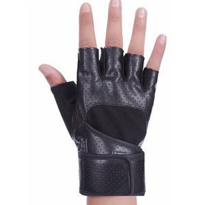 Guantes de entrenamiento para levantamiento de pesas, color negro - Product Image 1