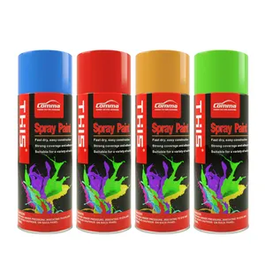 Aerosol Auto Epoxy Glow In The Dark Dầu Đa Màu Nước Dựa Trên Tường Xe Bảo Vệ Phim Acrylic Sơn Phun