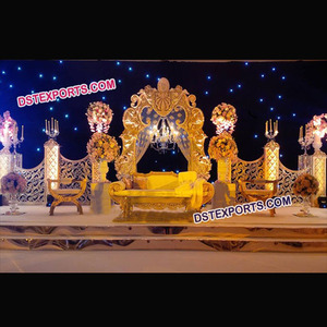 Bollwood-Decoración de escenario de boda, escenario de diseño moderno, Walima musulmana asiática, decoraciones de escenarios - Product Image 1