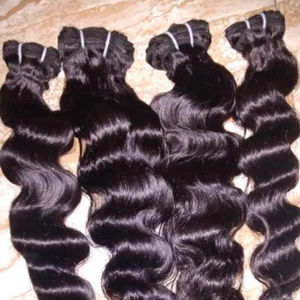 Extensiones de cabello humano virgen Remy de India, extensiones de cabello natural sin procesar - Product Image 2