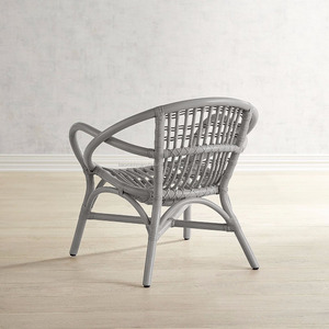 Fabulous White Painted Wicker/<b>rattan</b> <b>Chair</b> - Product Image 5
