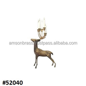 Porte-bougie répulsif en métal argenté, décoration de fête - Product Image 5