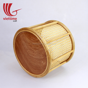 กลองขนาดเล็กโต๊ะกาแฟที่ทำจากหวายธรรมชาติขายส่ง/ตกแต่งบ้านห้องนั่งเล่น - Product Image 3