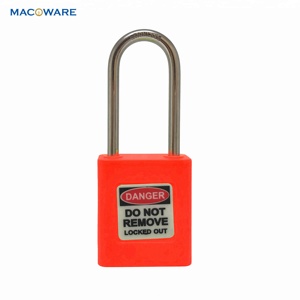 Candado de alta seguridad, de 38mm candado de seguridad, plástico, nailon, Rojo - Product Image 2