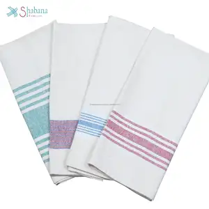 100% Cotton Kitchen Towel Premium Dish Towels Stripe Pattern Golf Handmade Soft Kikoy Beach Towel from India