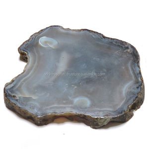 Handcrafted Natural <b>Agate</b> Stone Eco-Friendly Tea & Coffee <b>Coaster</b> Mats Pads Home Office Hotel Table Decoration Carton Packaging - Product Image 1