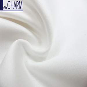 Tissu satiné blanc tissé de haute qualité 100% polyester 170 g/m² pour robes de mariée et vêtements - Fabrication sur commande LCL263 - Product Image 1