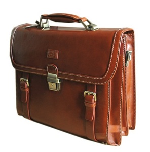 Maletín para ordenador portátil de cuero Vintage marrón genuino para hombre, mensajero duradero para oficina de negocios con correa para el hombro - Product Image 4