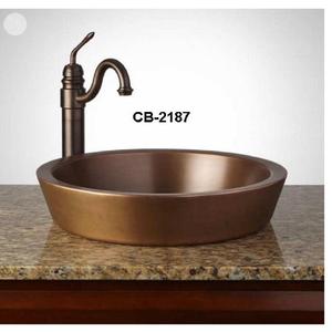 Fait à la main En Marbre Cuivre Lavabo - Product Image 1