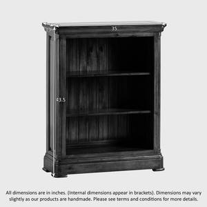 Petite bibliothèque en bois d'acacia massif, meuble de rangement pour livres en bois - Product Image 5
