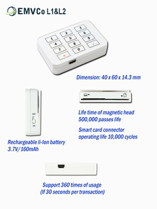MP506 Android di động <span class=keywords><strong>EMV</strong></span> kiểm soát truy cập đầu đọc thẻ di động thiết bị thanh toán - Product Image 3
