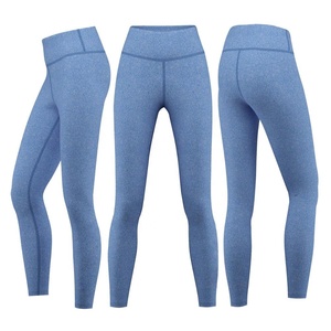 MELANGE Solid Leggings With Cheap Prices Wholesale Super High Waist Elastic Free Ankle Legging with Side Pocket - Product Image 5