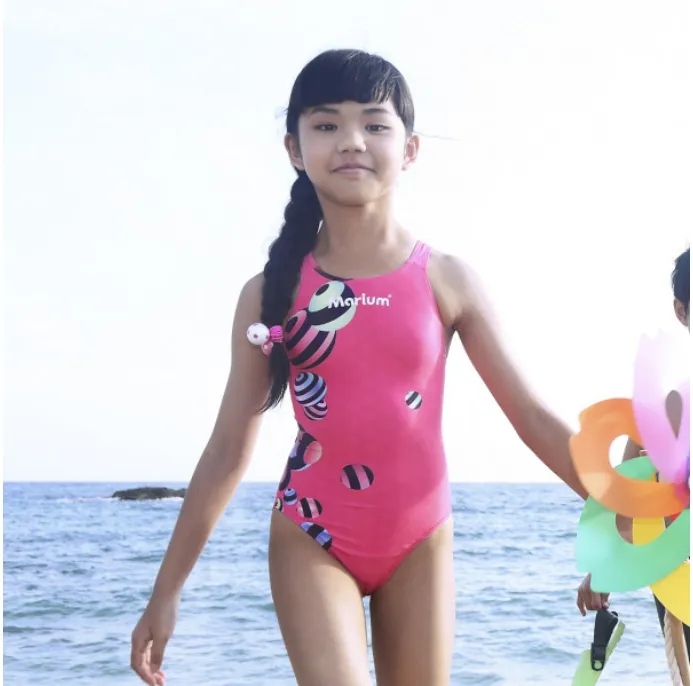 Trẻ Em Thi Đấu Bộ Đồ Bơi Cho Bé Gái Đồ Bơi Màu Hồng Đáng Yêu Cho Trẻ Em