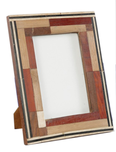 Marco de madera de mármol dorado, marco de fotos decorativo para el hogar - Product Image 3