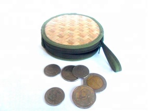 Porte-monnaie élégant en bambou fait à la main pour sacs à main pour femmes - Product Image 5