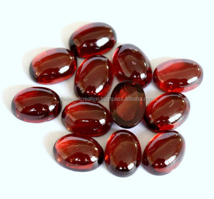 8mm 10mm Natural rojo granate Flatback Oval suave suelto cabujón piedra preciosa de fabricante proveedor venta al por mayor precio de fábrica comprar - Product Image 1
