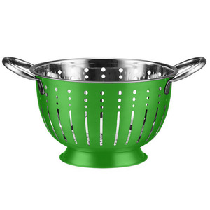 Passoire et passoire de cuisine classique en acier inoxydable avec pouding et poignée - Product Image 1