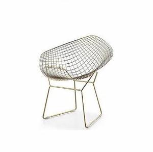 เก้าอี้โลหะลวดหรูหราสีแดง - Product Image 6