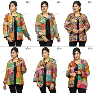 Chaqueta Kutch Patchwork - Chaqueta Banjara Multicolor de Diseñador - Chaqueta Étnica para Mujer para Navratri - Product Image 5