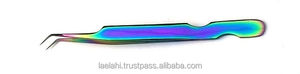 ODM OEM Ensemble de 7 pinces à épiler en acier inoxydable multicolores arc-en-ciel pour extensions de cils, modèle High 2026 - Product Image 4