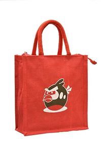 Sac de transport en jute écologique avec poignée en corde, sac fourre-tout personnalisé imprimé pour l'épicerie, l'emballage de cadeaux, la vente au détail, la promotion textile - Product Image 4