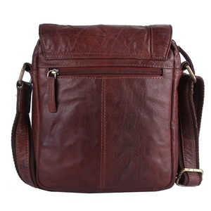 Bolso Bandolera de Cuero Marrón de Lujo y Calidad Premium para Hombre, Bolso Compacto para Oficina y Uso Casual en Venta - Product Image 1