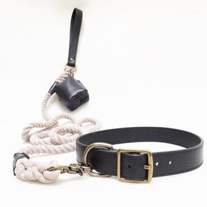 Collar de piel auténtica para perro, productos para mascotas de alta calidad, arnés de todos los colores, correa, Juego de bolsas, hebillas duraderas, acolchado cómodo - Product Image 6