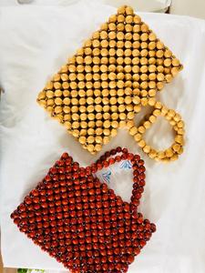 Bolsa de cuentas de madera única de VietNam - Product Image 4